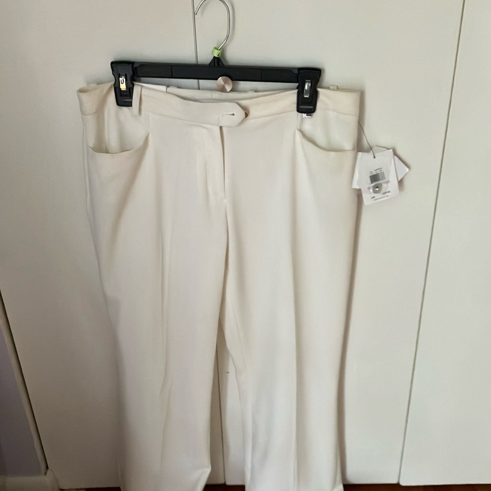 White Calvin Klein pants size 4